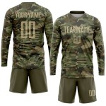Sublimation Custom Service Uniform Salute Soccer Gold-Olive Jersey Camo To Vegas Sublimation Custom Service Uniform Salute Soccer Gold-Olive Jersey Camo To Vegas