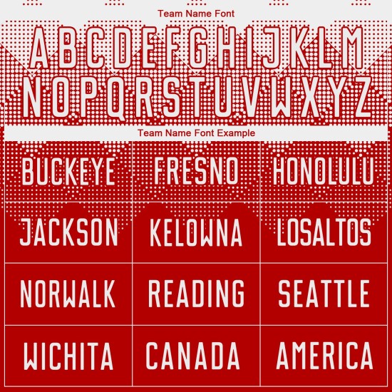 Red Sublimation White Soccer Uniform Jersey Custom