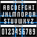 Soccer Custom Blue Uniform White-Light Black Sublimation Jersey