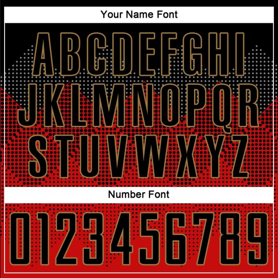 Uniform Gold Custom Sublimation Jersey Black-Old Red Soccer Uniform Gold Custom Sublimation Jersey Black-Old Red Soccer