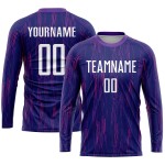 Jersey Sublimation Uniform Purple Custom Soccer White