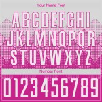 Uniform White Deep Pink Custom Sublimation Soccer Jersey