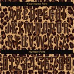 Brown Leopard Soccer Brown-Old Uniform Jersey Gold Custom Sublimation