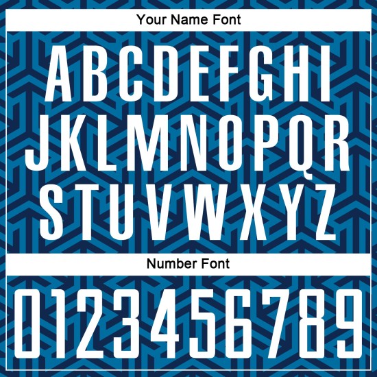 Sublimation Custom Blue Soccer Uniform White-Black Jersey