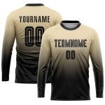 Soccer Black Uniform Custom Jersey Cream Fade Fashion Sublimation Soccer Black Uniform Custom Jersey Cream Fade Fashion Sublimation