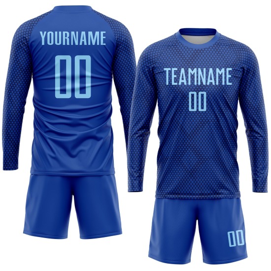 Jersey Light Uniform Sublimation Soccer Blue Royal Custom